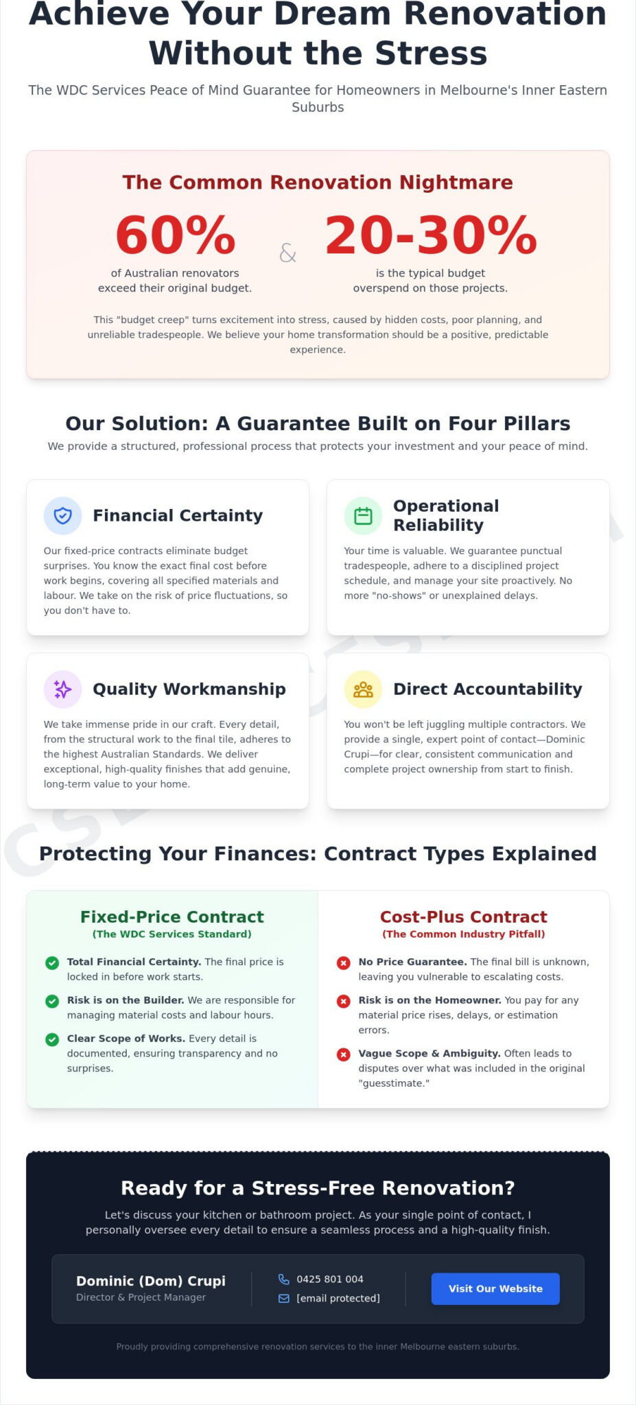 Peace of Mind Renovation Guarantee: Your Guide to Stress-Free Home Remodelling in Melbourne
